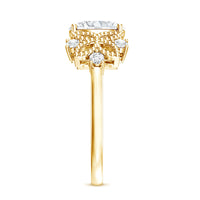 Nature Inspired Lab Grown Diamond Solitaire Engagement Ring