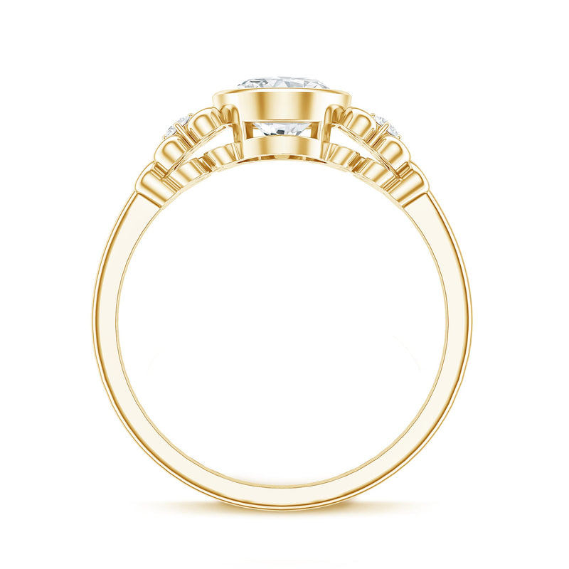 Rosec Jewels classic oval lab-grown diamond solitaire engagement ring showcasing a sparkling oval diamond set on a sleek band.