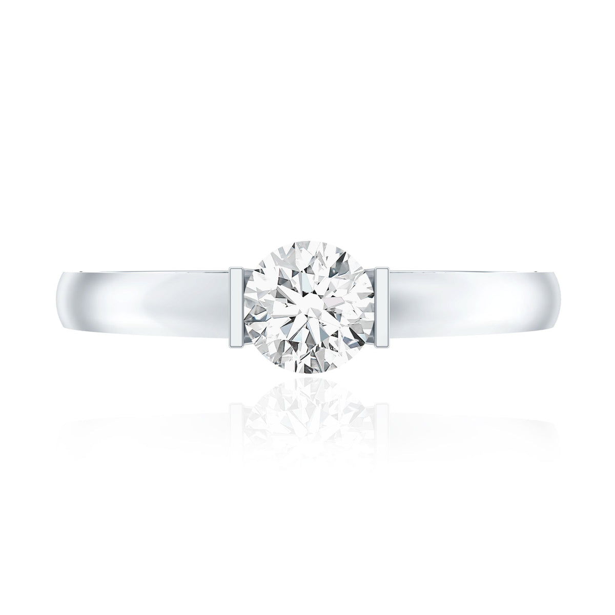 Minimal Lab Grown Diamond Solitaire Ring