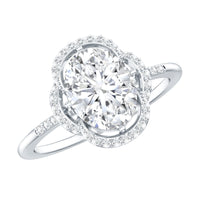 Vintage-inspired 2 Carat Moissanite engagement ring in silver with intricate detailing, crafted by Rosec Jewels.