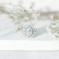 Certified 1.2 Carat Oval Moissanite Statement Engagement Ring
