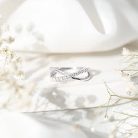 Natural Diamond Crossover Promise Ring
