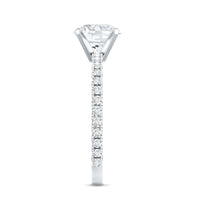 Certified 8 MM Moissanite Solitaire Engagement Ring