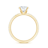 Certified 8 MM Moissanite Solitaire Engagement Ring