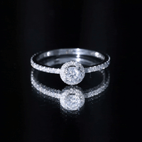 Certified Moissanite Promise Ring For Engagement