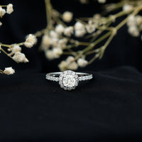 Certified Moissanite Promise Ring For Engagement