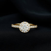 Certified Moissanite Promise Ring For Engagement