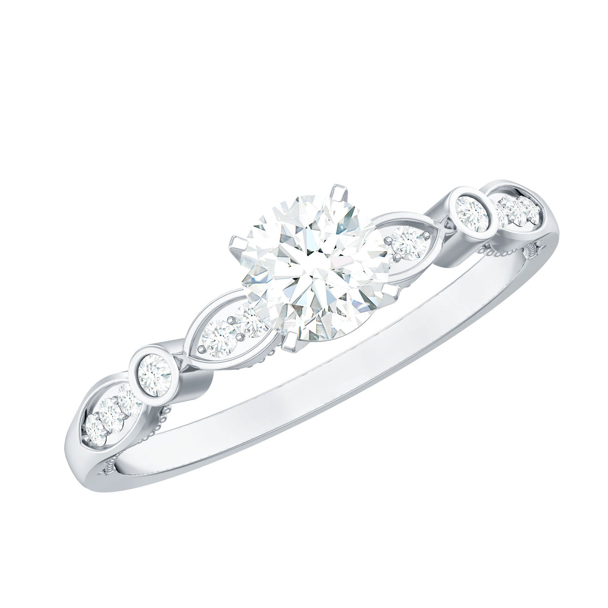 Cubic Zirconia Promise Engagement Ring