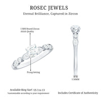 Cubic Zirconia Promise Engagement Ring