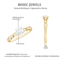 Cubic Zirconia Promise Engagement Ring