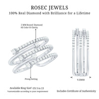 Certified Diamond Cocktail Wrap Ring