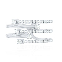 Certified Diamond Cocktail Wrap Ring