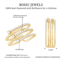 Certified Diamond Cocktail Wrap Ring