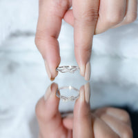 Certified diamond infinity promise ring for women by Rosec Jewels, featuring a sparkling diamond design on a sleek ring band.