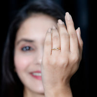 Certified diamond infinity promise ring for her by Rosec Jewels, featuring a sparkling diamond design on a elegant ring band.
