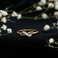 Certified diamond infinity promise ring for her by Rosec Jewels, featuring a sparkling diamond design in a elegant ring setting.