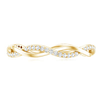 Certified Moissanite infinity eternity band ring by Rosec Jewels featuring sparkling moissanite stones in a continuous circle design.