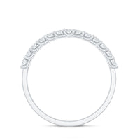 Moissanite Half Eternity Ring in Shared Prong Setting