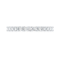 Moissanite Half Eternity Ring in Shared Prong Setting