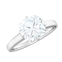 3 Carat Cushion Cut Moissanite Solitaire Engagement Ring with Certificate