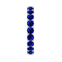 Certified Lab Grown Blue Sapphire Eternity Ring