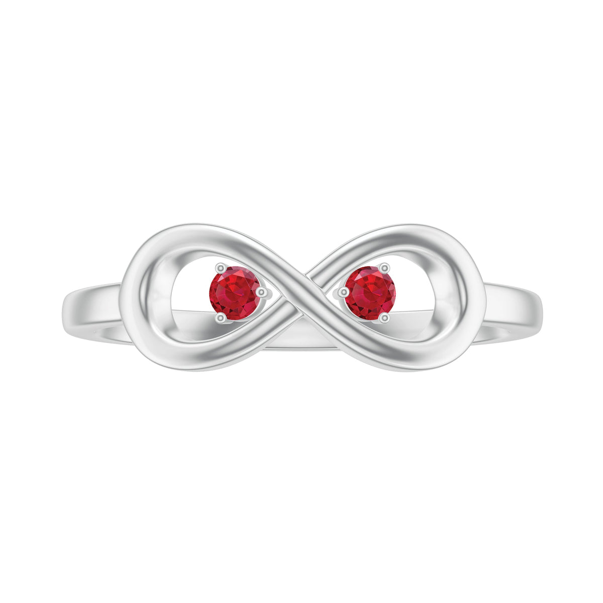 Lab Created Ruby Infinity Promise Ring