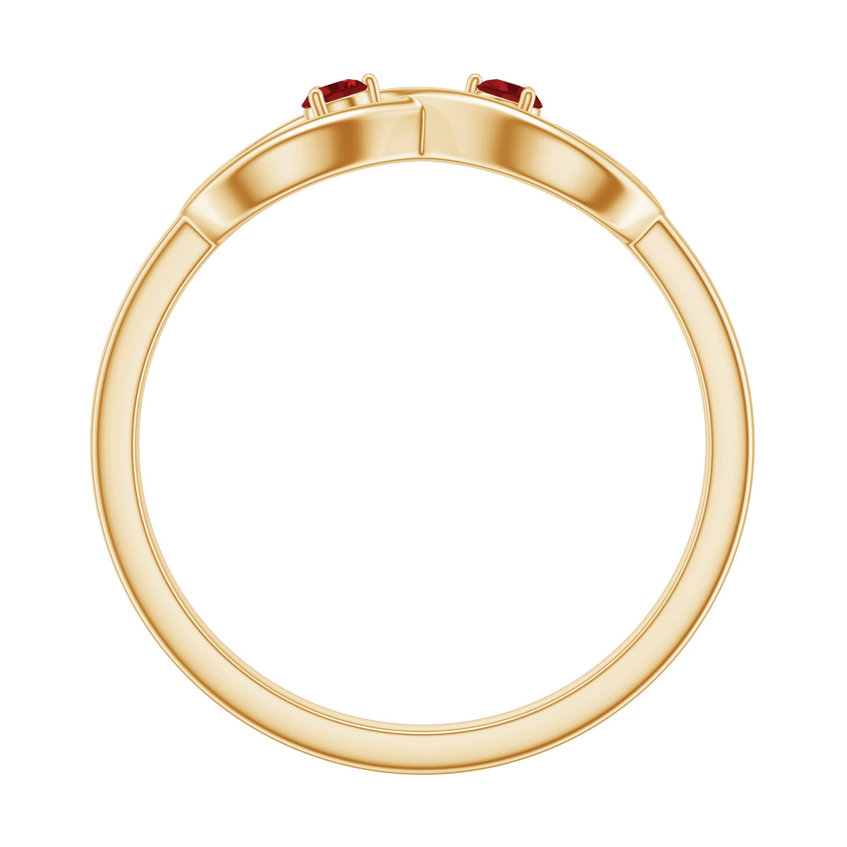 Lab Created Ruby Infinity Promise Ring