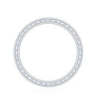 Certified Princess Cut Lab Grown Diamond Eternity Wedding Band