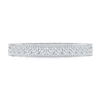 Certified Princess Cut Lab Grown Diamond Eternity Wedding Band