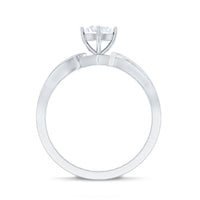 Certified Moissanite Infinity Engagement Ring for Women