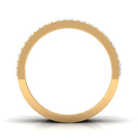 Designer Round and Baguette Cut Zircon Wedding Band
