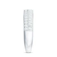 Certified Real Diamond Half Eternity Wedding Band