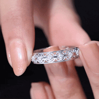 Yellow gold Moissanite Celtic knot wedding band ring by Rosec Jewels, featuring intricate Celtic design and sparkling gemstone accents.