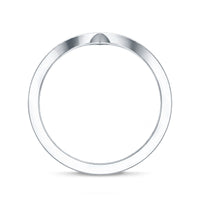 Certified Moissanite Chevron Enhancer Ring