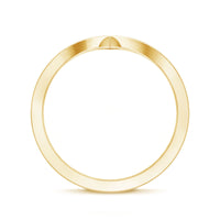 Certified Moissanite Chevron Enhancer Ring