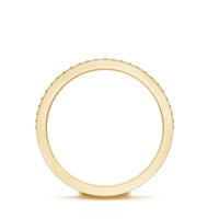 Thick Moissanite Half Eternity Wedding Band