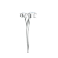 Bezel Set Diamond Toi Et Moi Ring for Promise