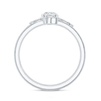 Certified Round Moissanite Modern Wedding Ring Set