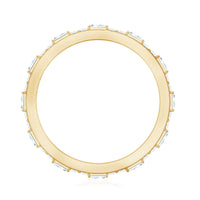 Real Baguette and Round Diamond Full Eternity Ring