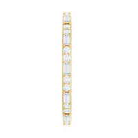 Real Baguette and Round Diamond Full Eternity Ring