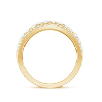 Certified Cubic Zirconia Designer Band Ring for Women
