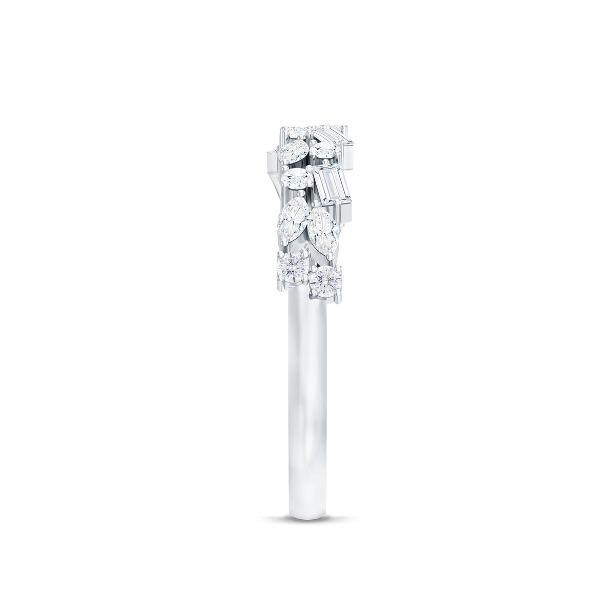 Real Diamond Half Eternity Band Ring