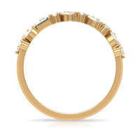 Real Diamond Half Eternity Band Ring