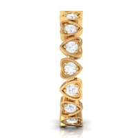 Certified Diamond Heart Eternity Band Ring