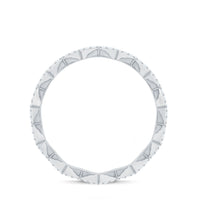 Minimal Diamond Zig Zag Eternity Band Ring