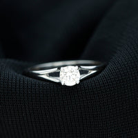 Certified Diamond Solitaire Ring in Claw Setting
