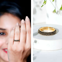 Certified Lab Grown Black Diamond Eternity Band Ring for Women