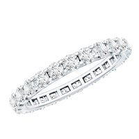 Brilliant Cut Round Moissanite Eternity Anniversary Band