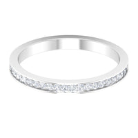 Natural Diamond Half Eternity Stackable Ring for Women