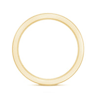 Channel Set Lab Grown Blue Sapphire Wide Eternity Band Ring